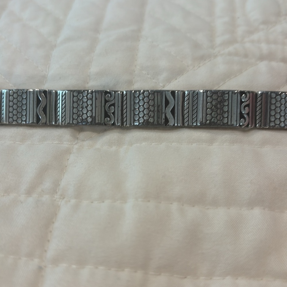 Brighton Silver Geometric Patterned Bracelet - image 2